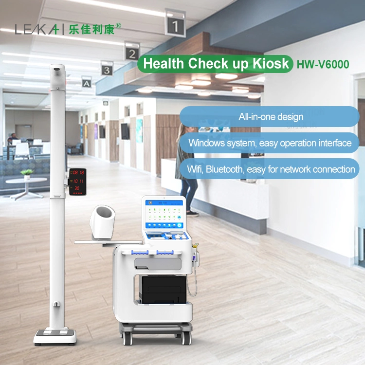 Hw-V6000 Medical Physical Health Examination Telehealth Kiosk for Hospital Clinic