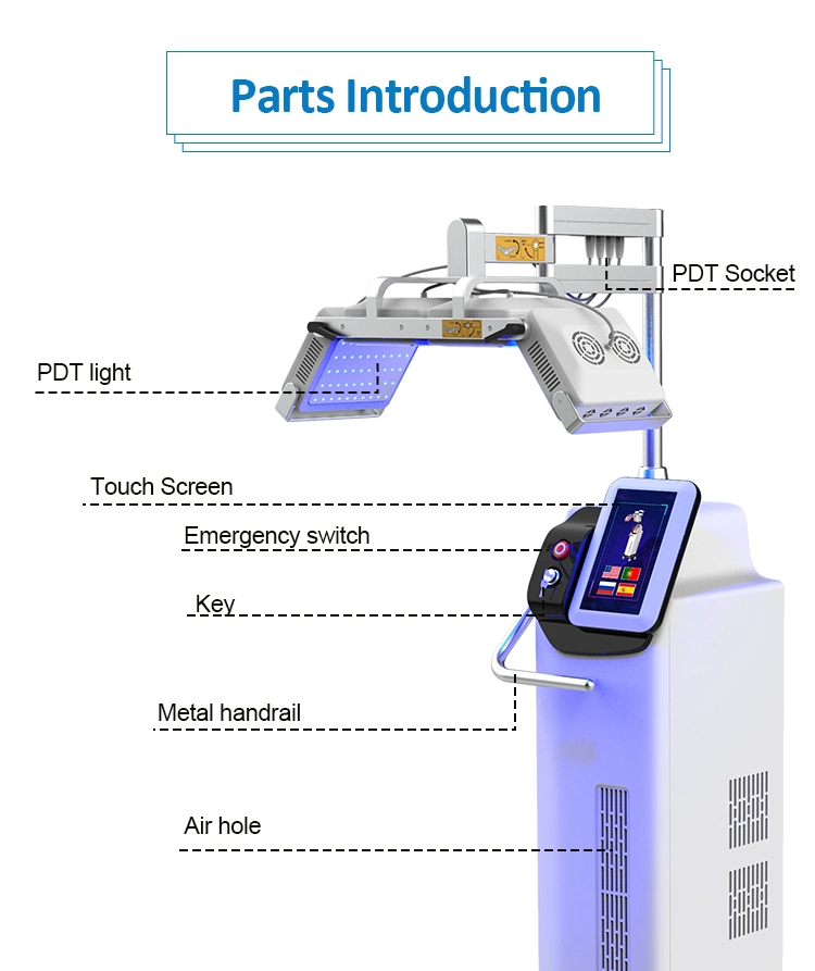 Salon Use New 5 Colors PDT Machine for Skin Care Medical Light Therapy PDT LED Acne Freckle Removal Beauty Equipment