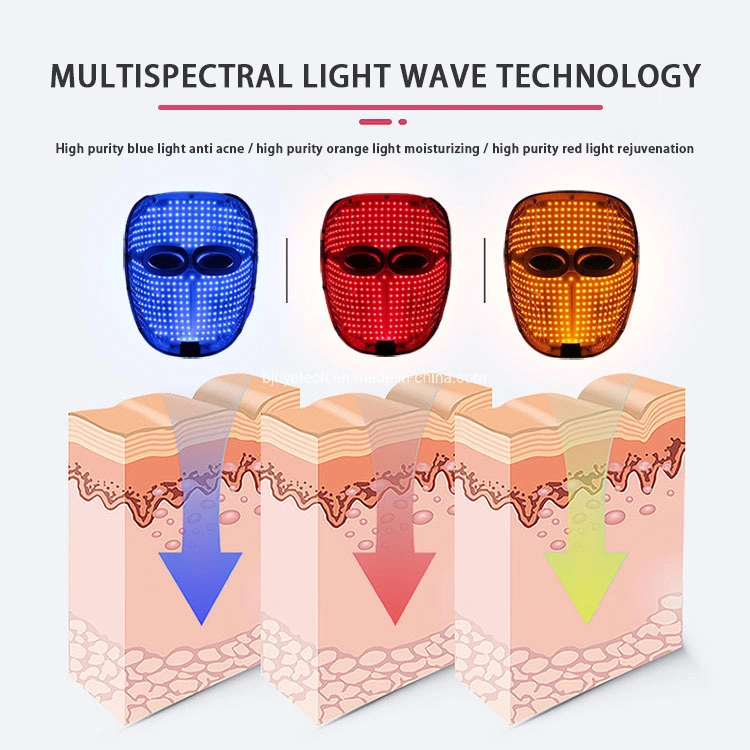 Infrared 7 Colors PDT LED Light Facial Machine Therapy Anti Acne Removal Facial Skin Rejuvenation Light Therapy