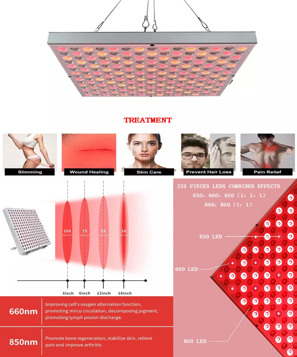 New Arrival 45W LED Red Infrared Light Therapy Panel Full Body 630nm 660nm 850nm for Anti Aging 45W Red LED Light Therapy Devices