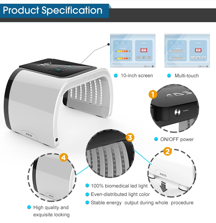 Portable Phototherapy LED Infrared Light Therapy Beauty Machine PDT for Facial Skin Whitening Rejuvenation Machine